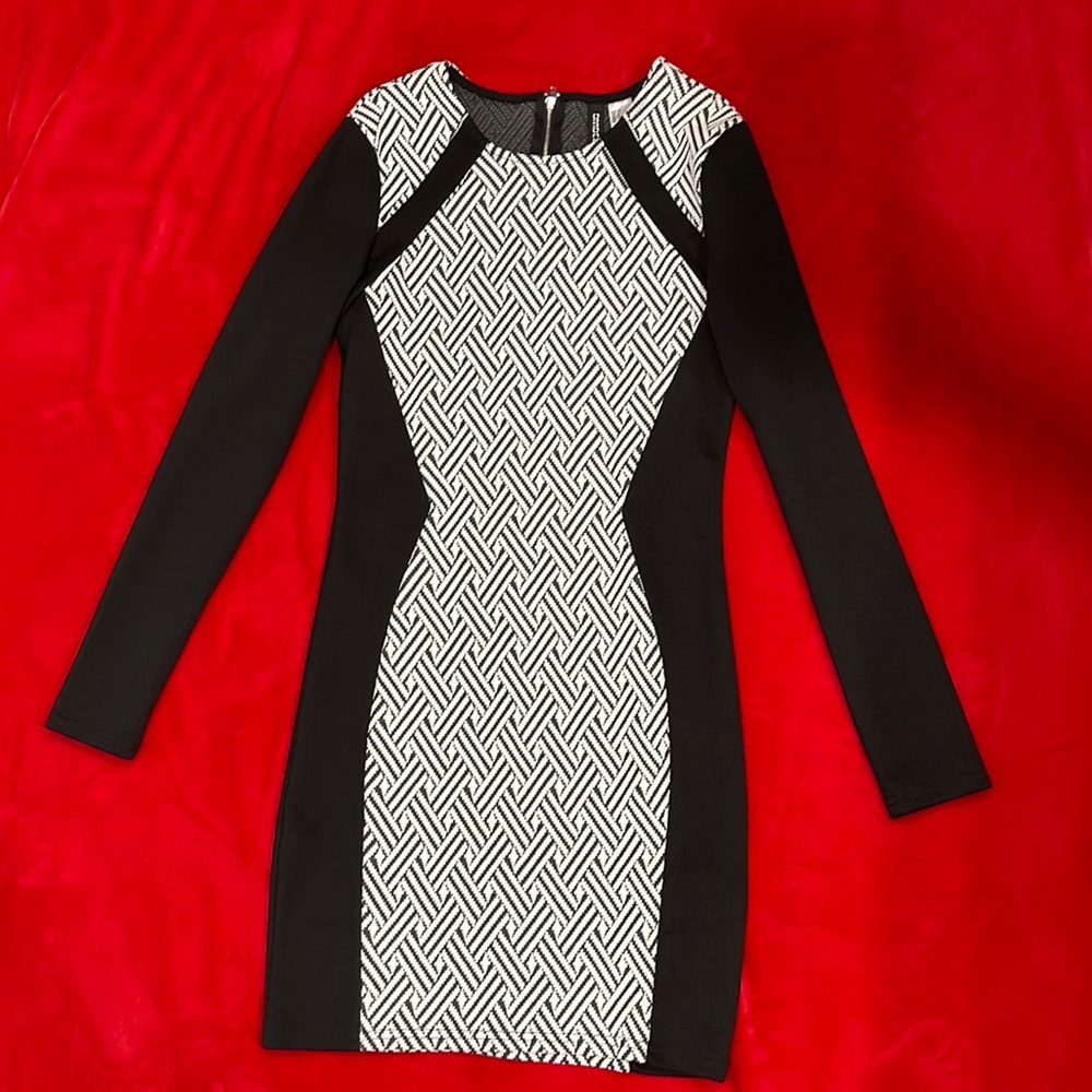 Black & White Pattern Dress
